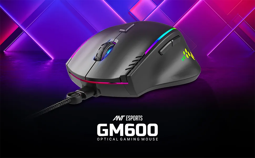 Ant Esports GM600 RGB Gaming Mouse (Black) overview 1