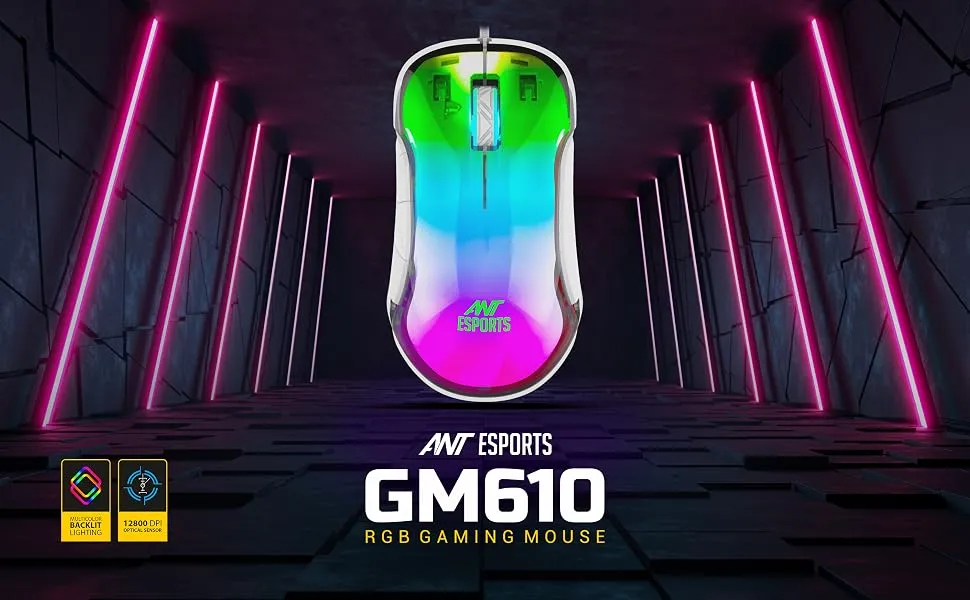 Ant Esports GM610 RGB Gaming Mouse overview 1