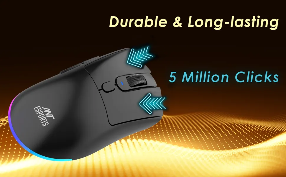 Ant Esports GM900 Pro Gaming Mouse with Charging Dock (Black) overview 3