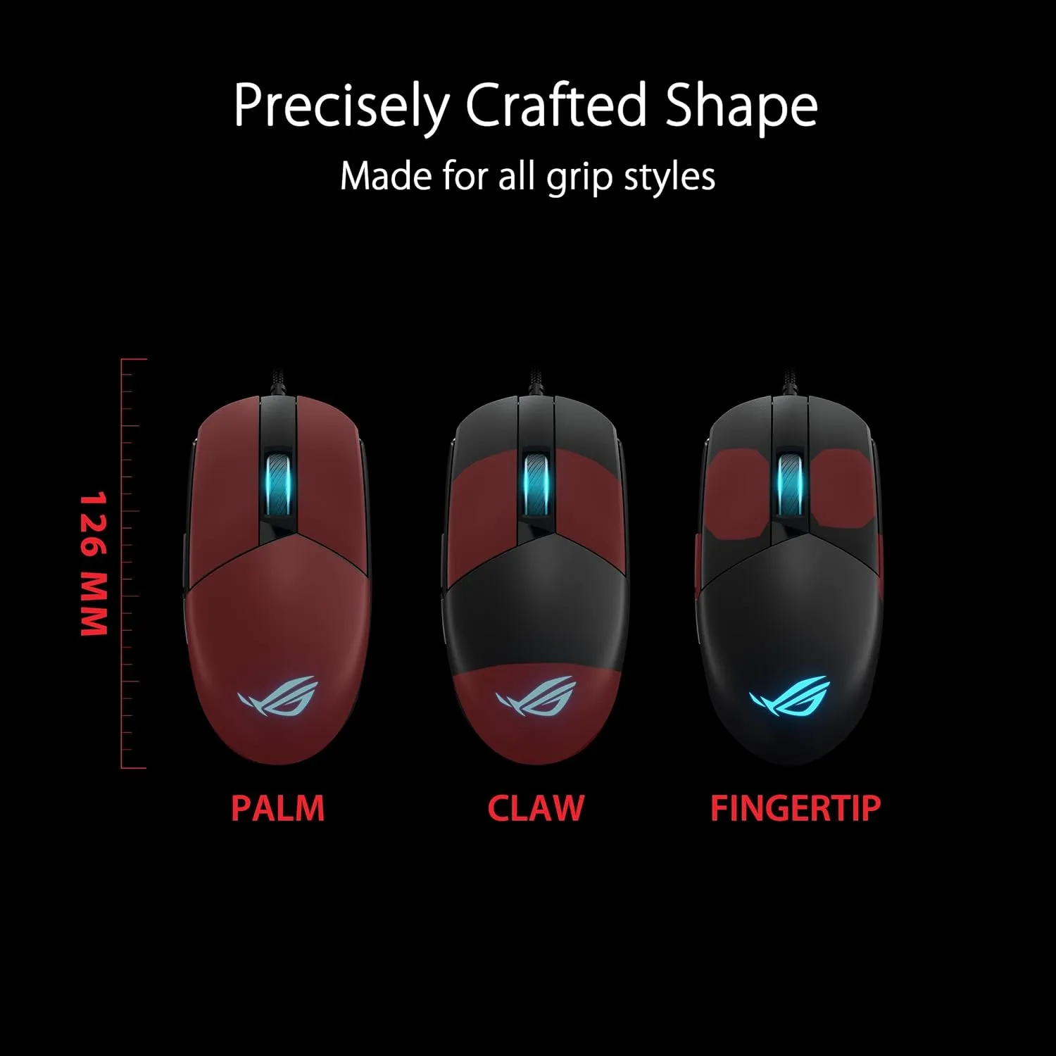 Asus ROG Strix Impact III RGB Gaming Mouse (Black) overview 2