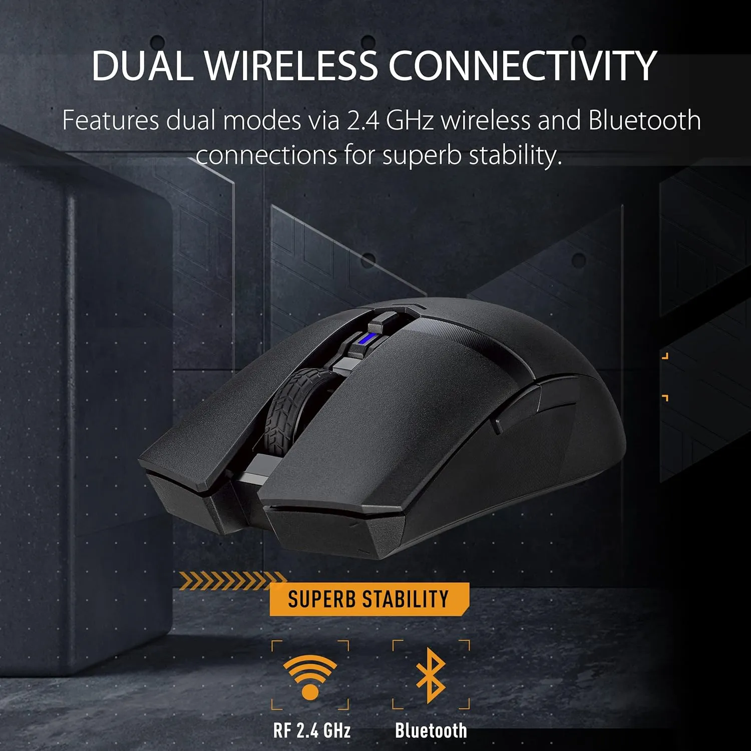 Asus TUF Gaming M4 Wireless Gaming Mouse (Black) overview 1