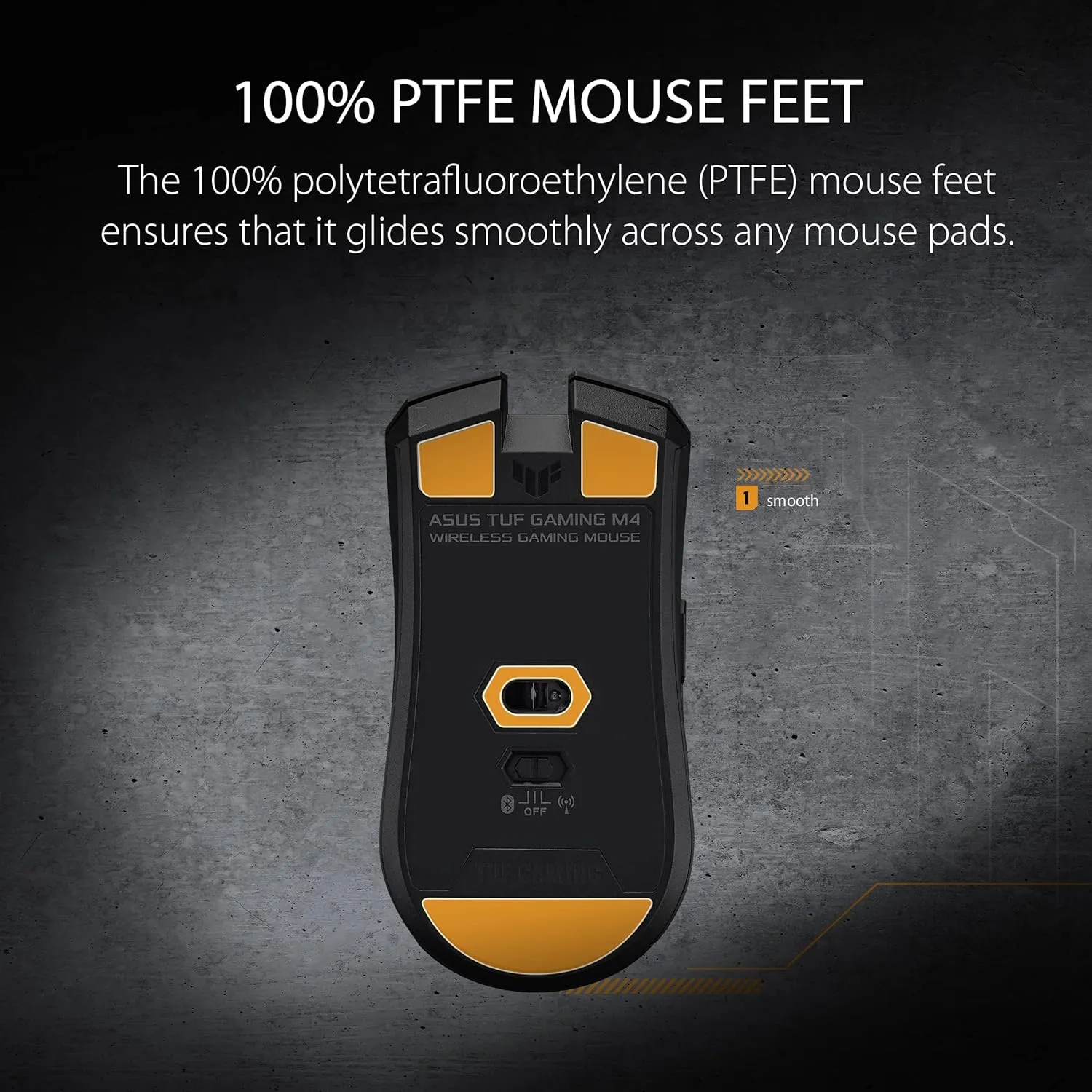 Asus TUF Gaming M4 Wireless Gaming Mouse (Black) overview 3