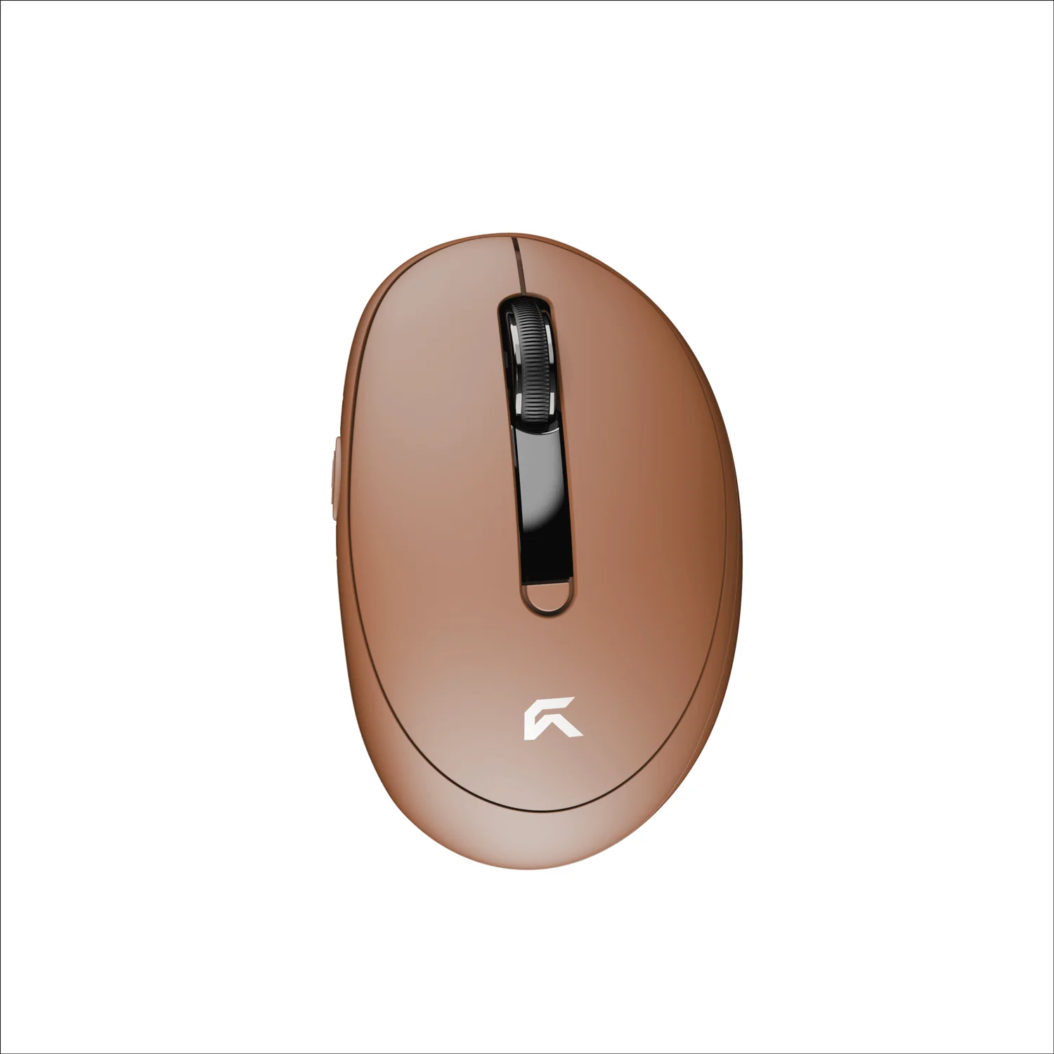 CYBEART Pocket Wireless Ergonomic productivity Mouse (Mocha) (2400DPI / 7 Macro Buttons)