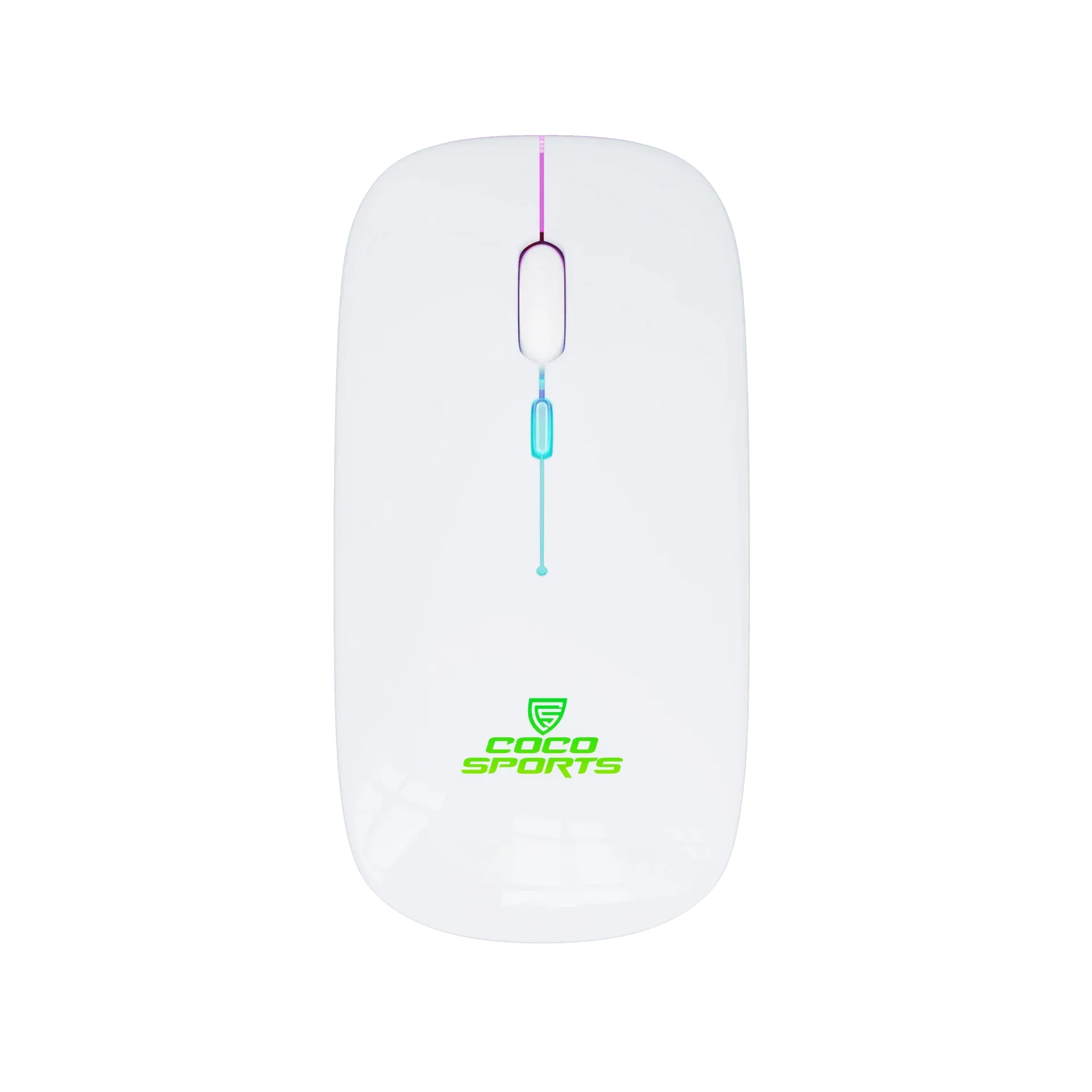Coconut WM20 Lucid Wireless + Bluetooth Mouse, Rechargeable, Dual Connectivity (White) overview 1