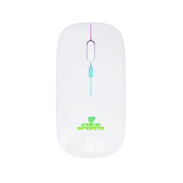 Coconut WM20 Lucid Wireless + Bluetooth Mouse, Rechargeable, Dual Connectivity (White)