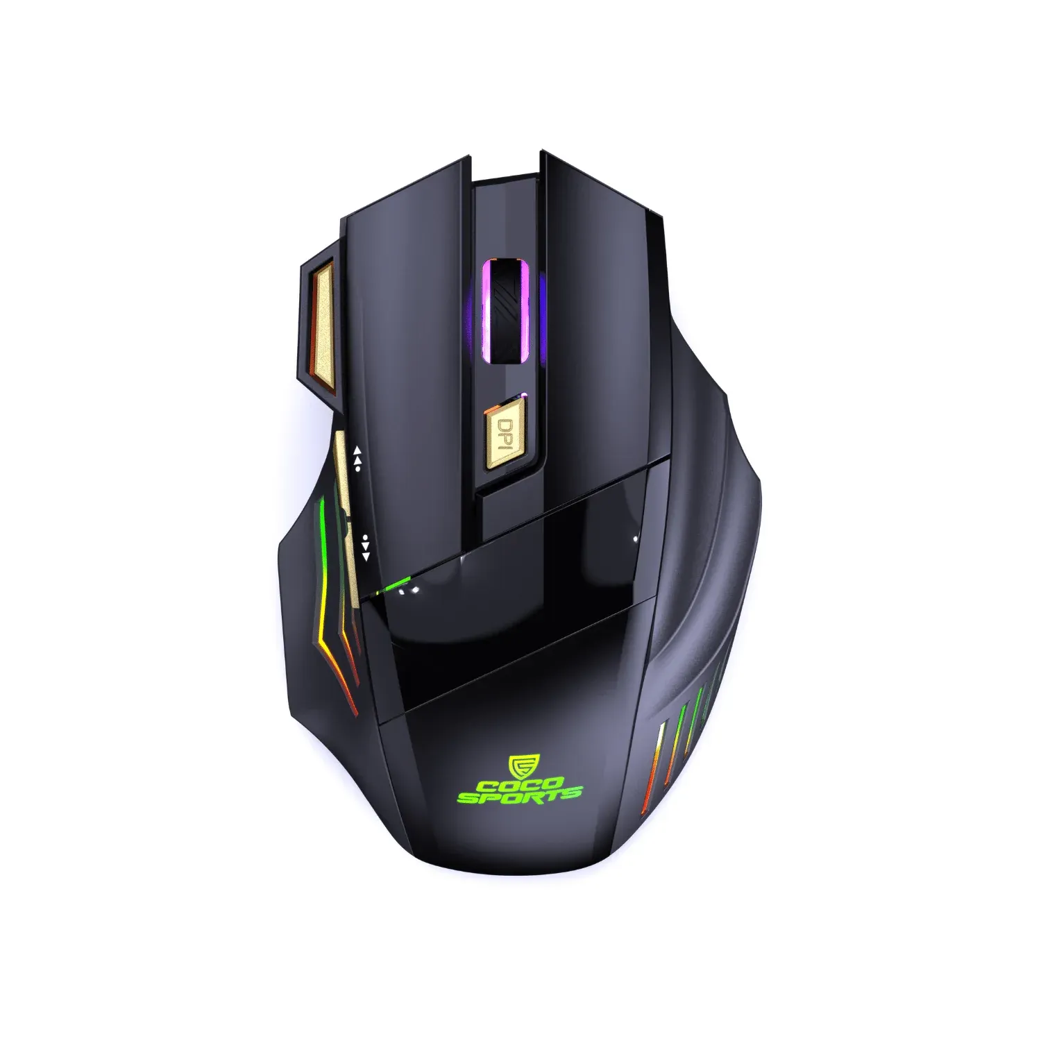 Coconut WM22 Gold Wireless Gaming Mouse, Rechargeable, Ergonomic overview 1