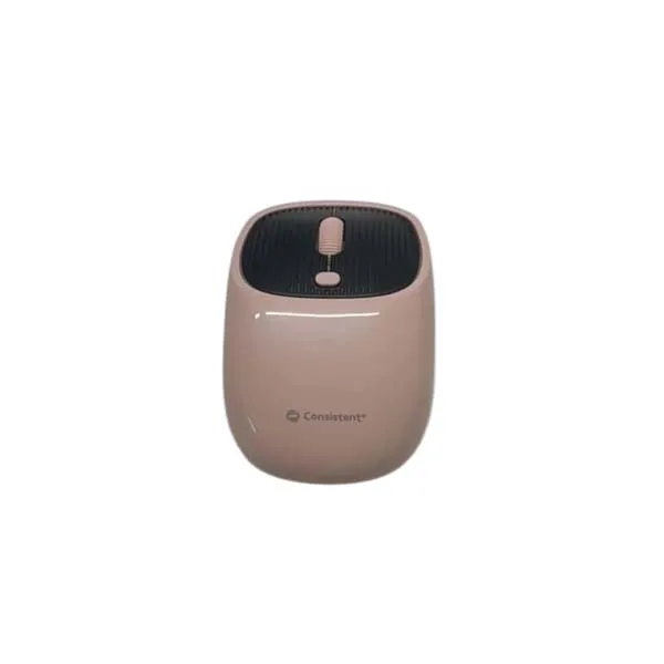 Consistent Sparkle Wireless Mouse 2.4G Portable Mobile Optical Office Mouse with USB (Baby Pink)