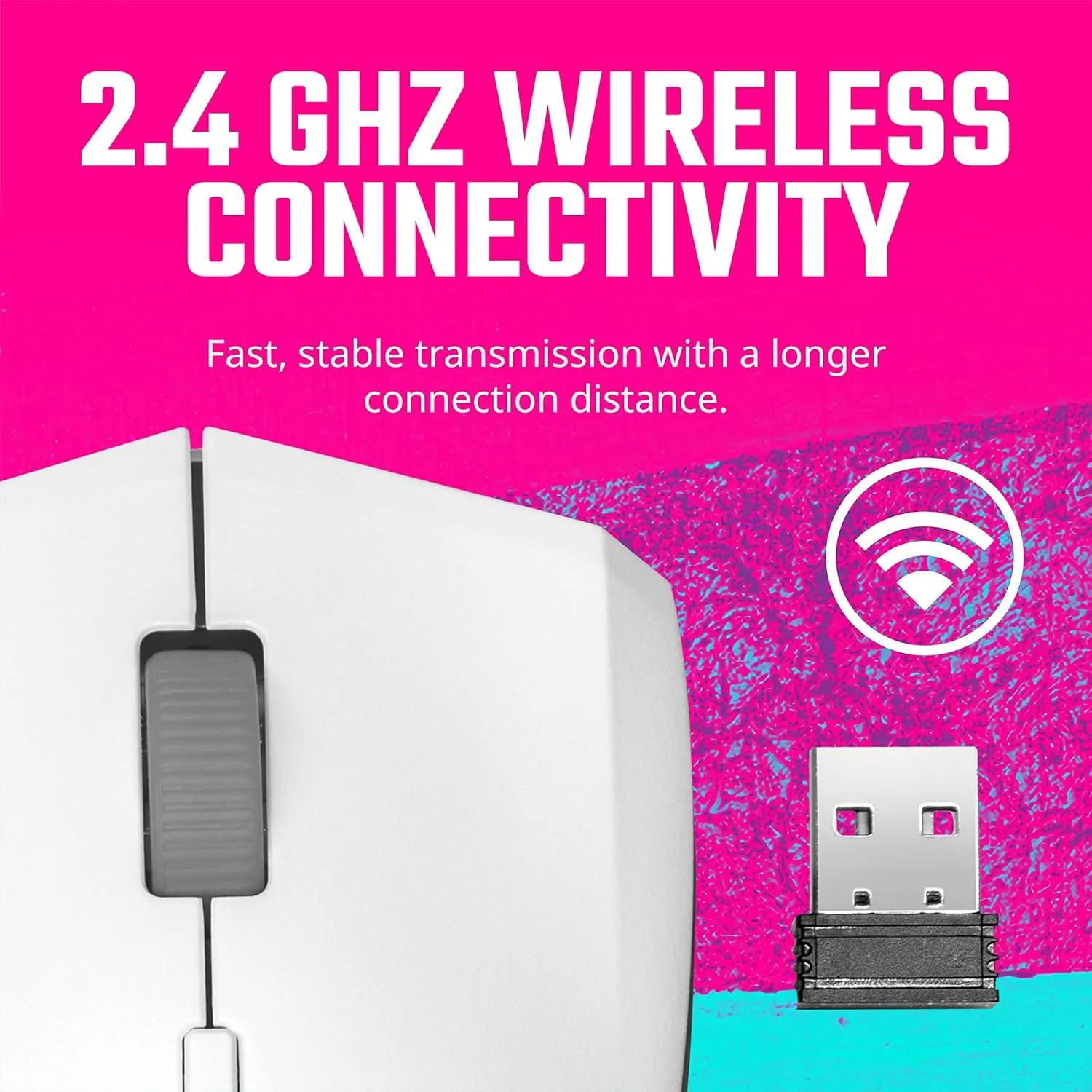 Cooler Master MM311 Wireless Gaming Mouse (White) overview 2