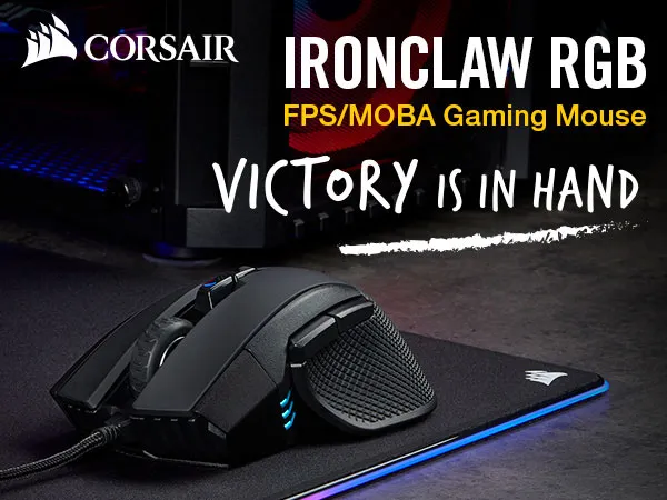 Corsair IRONCLAW RGB Gaming Mouse overview 1