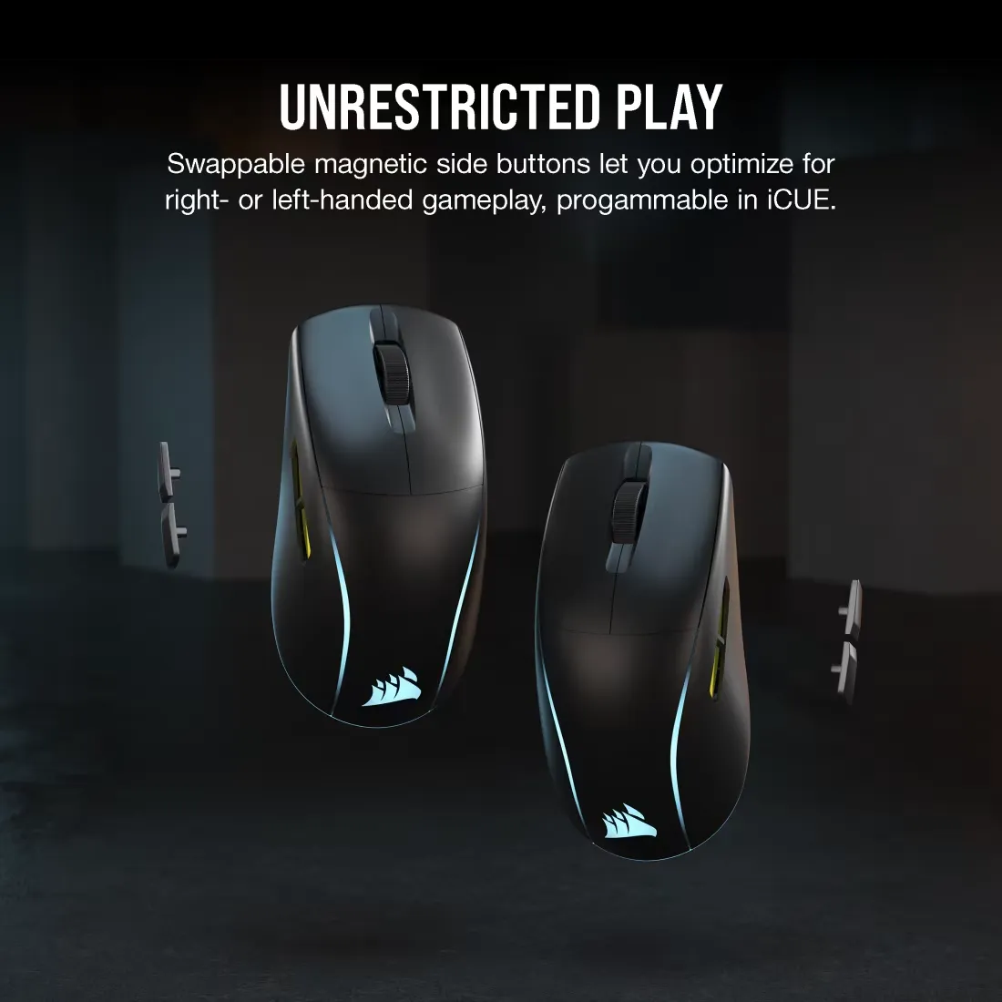 Corsair M75 WIRELESS Lightweight RGB Gaming Mouse, Black (CN) overview 3
