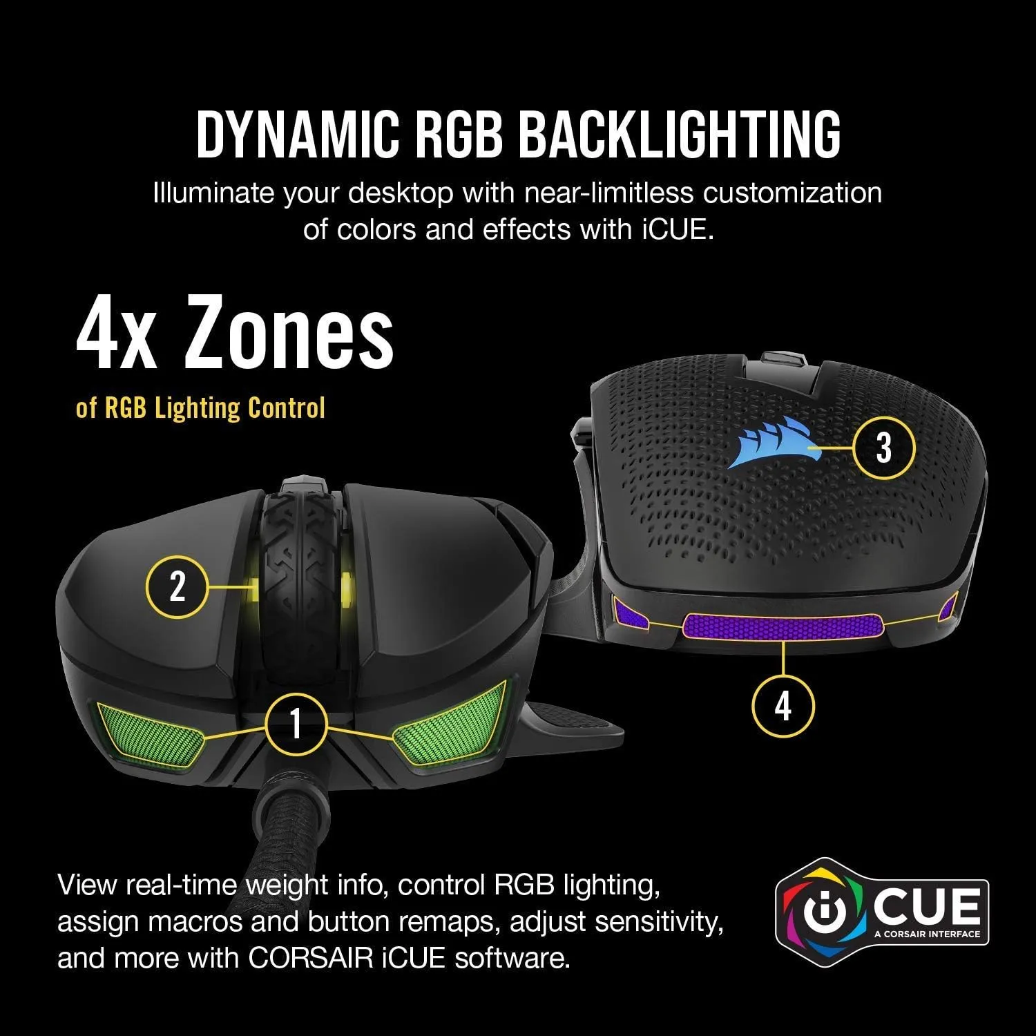 Corsair Nightsword RGB Tunable Gaming Mouse overview 8
