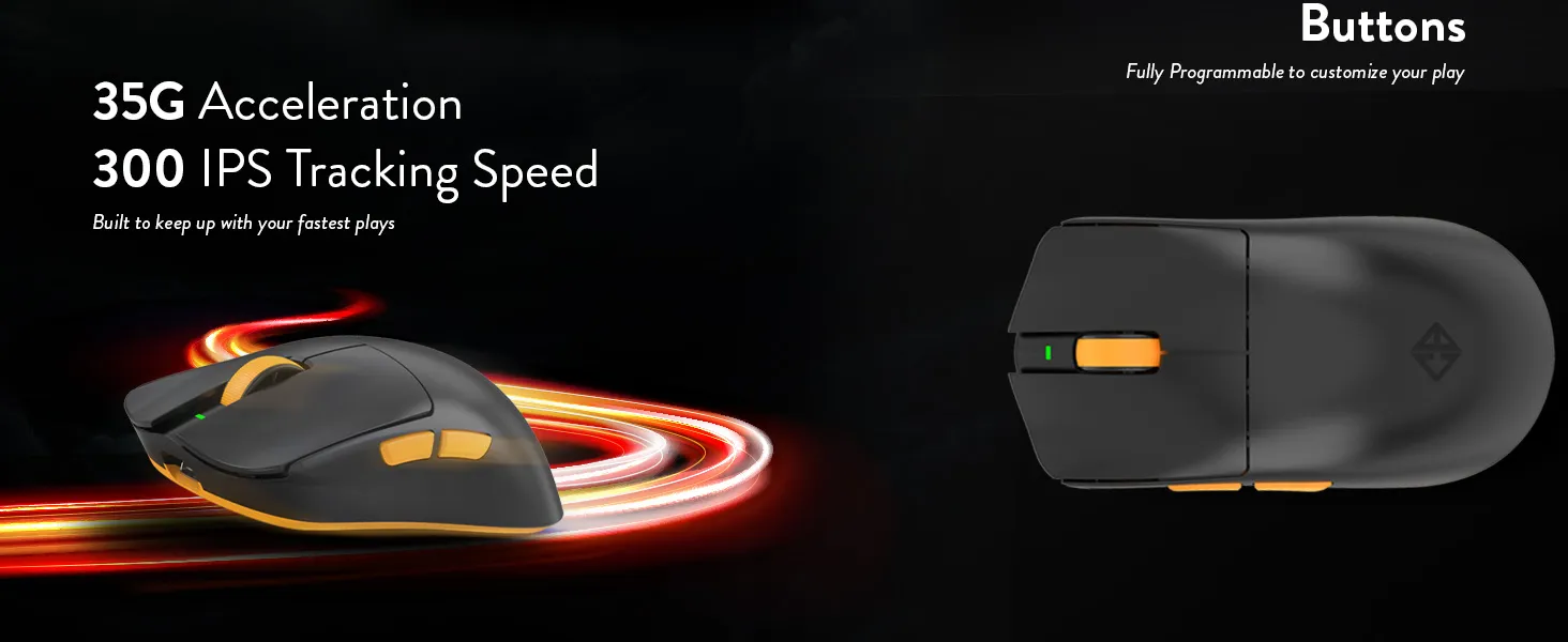 Cosmic Byte Aether Tri-Mode Wireless Gaming Mouse (Black) overview 6