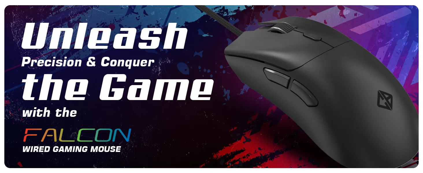 Cosmic Byte Falcon Wired Gaming Mouse (Black) overview 1