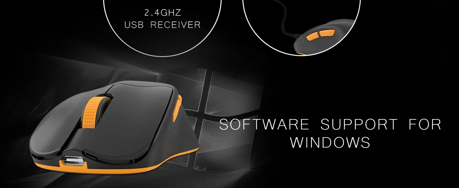Cosmic Byte Ignis Wireless Tri-Mode Gaming Mouse (Black) overview 7
