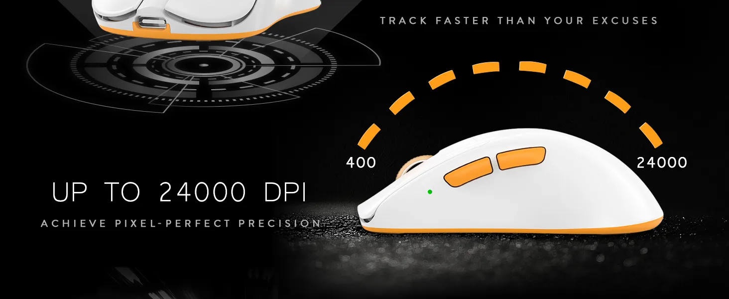 Cosmic Byte Ignis Wireless Tri-Mode Gaming Mouse (White) overview 5