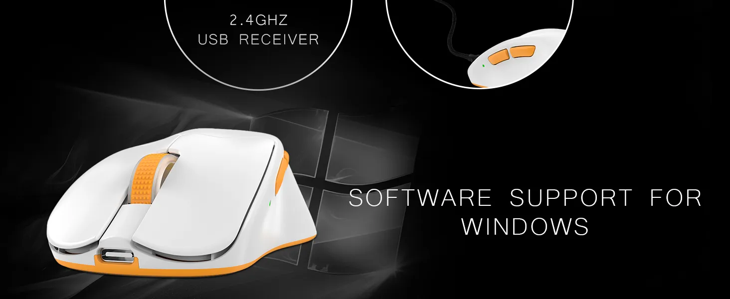 Cosmic Byte Ignis Wireless Tri-Mode Gaming Mouse (White) overview 7