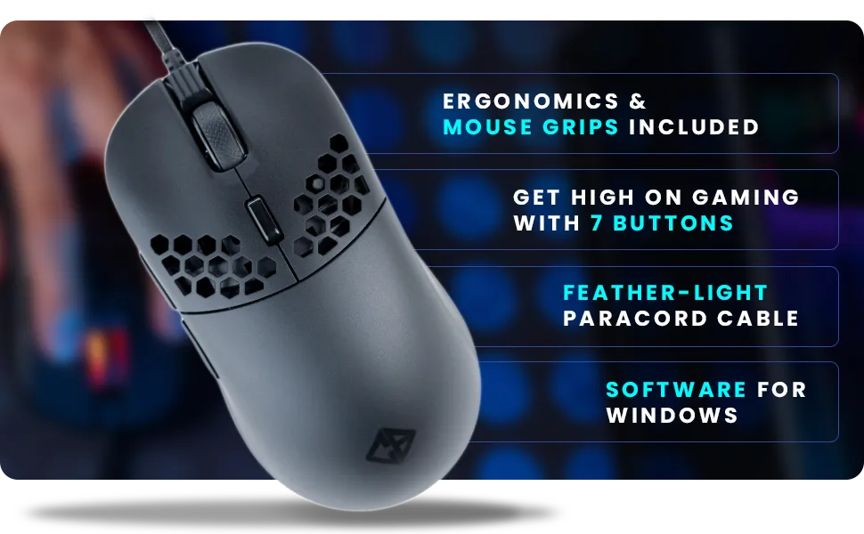 Cosmic Byte Kilonova 3370IC PRO X-Light RGB Wired Gaming Mouse overview 11