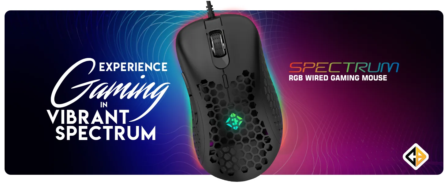 Cosmic Byte Spectrum RGB Wired Gaming Mouse overview 1