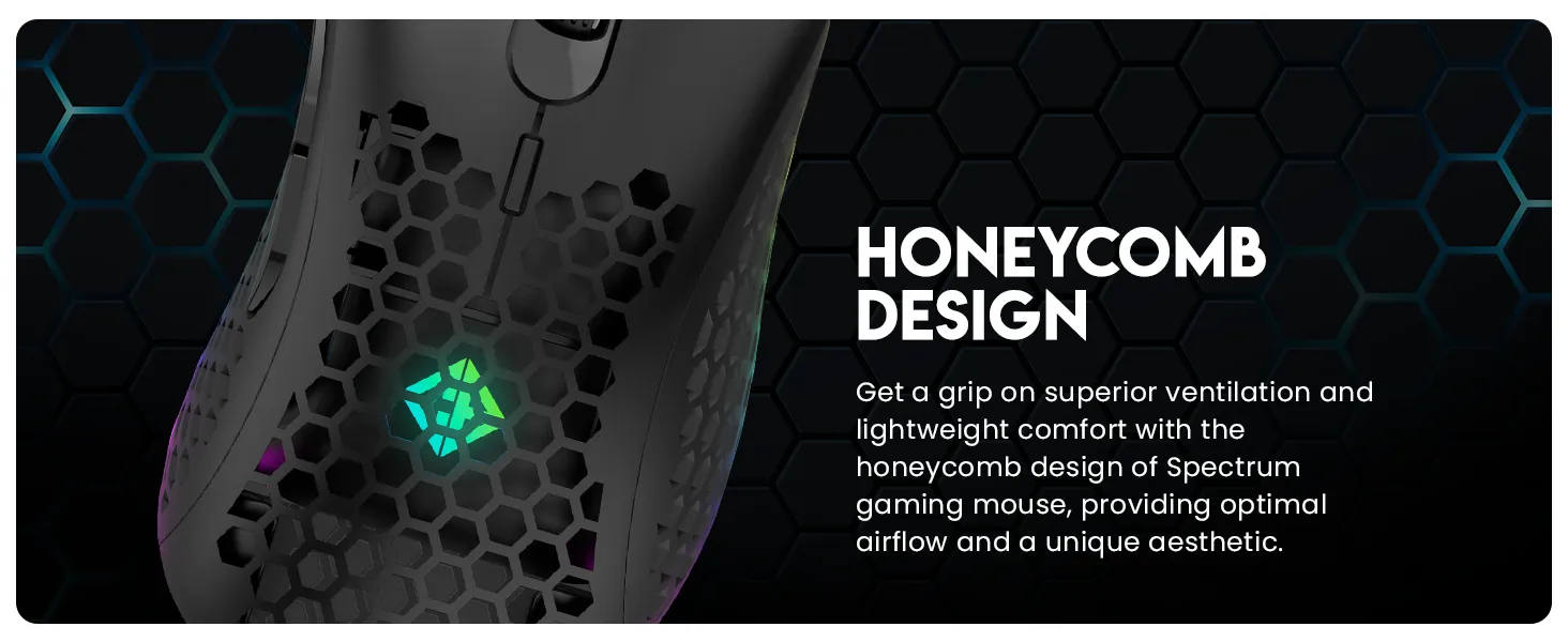 Cosmic Byte Spectrum RGB Wired Gaming Mouse overview 5