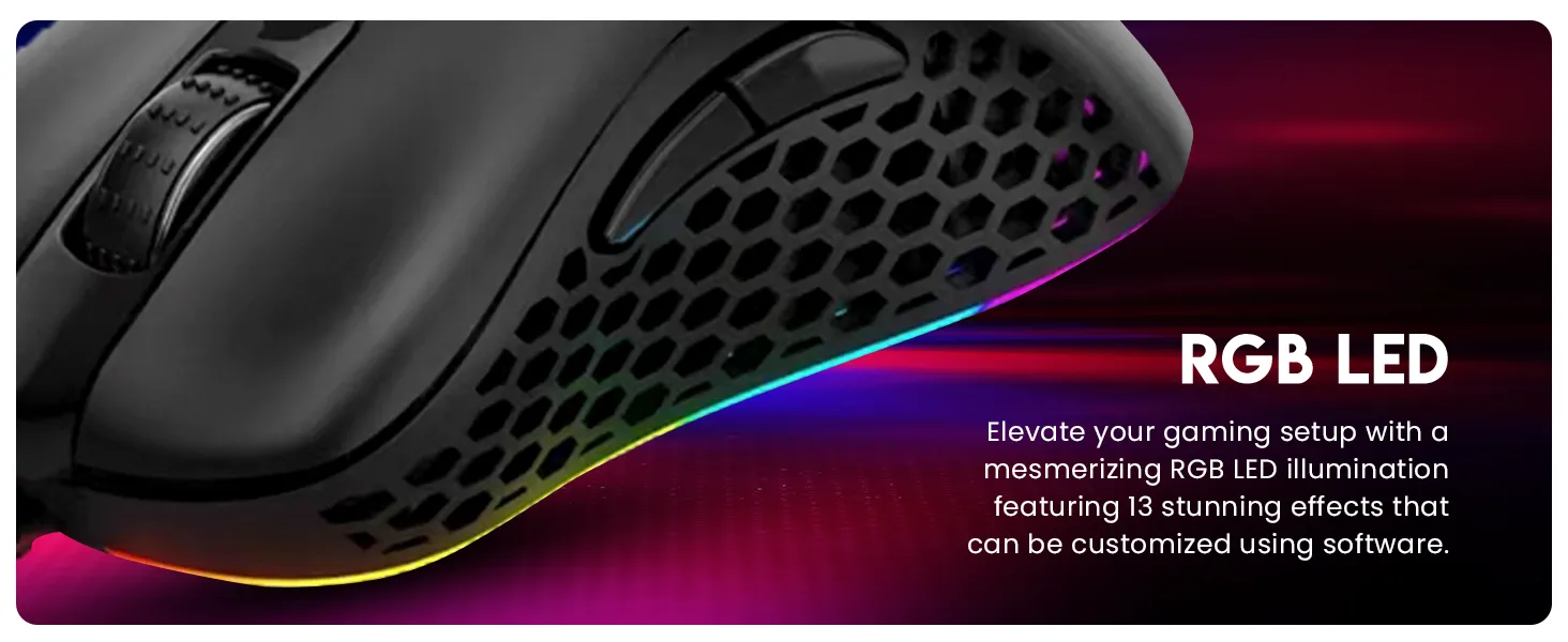 Cosmic Byte Spectrum RGB Wired Gaming Mouse overview 7