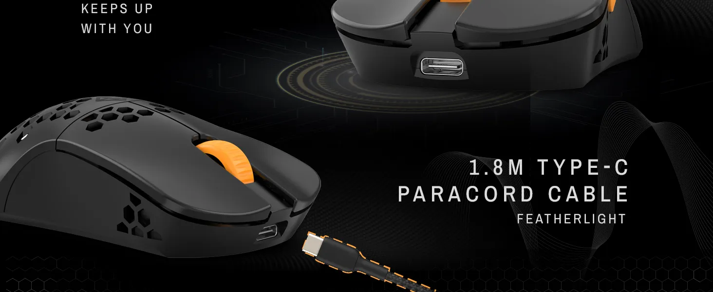Cosmic Byte Umbra Tri-Mode Wireless Gaming Mouse (Black) overview 2