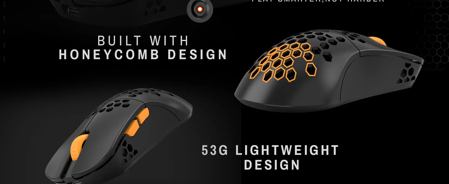 Cosmic Byte Umbra Tri-Mode Wireless Gaming Mouse (Black) overview 4