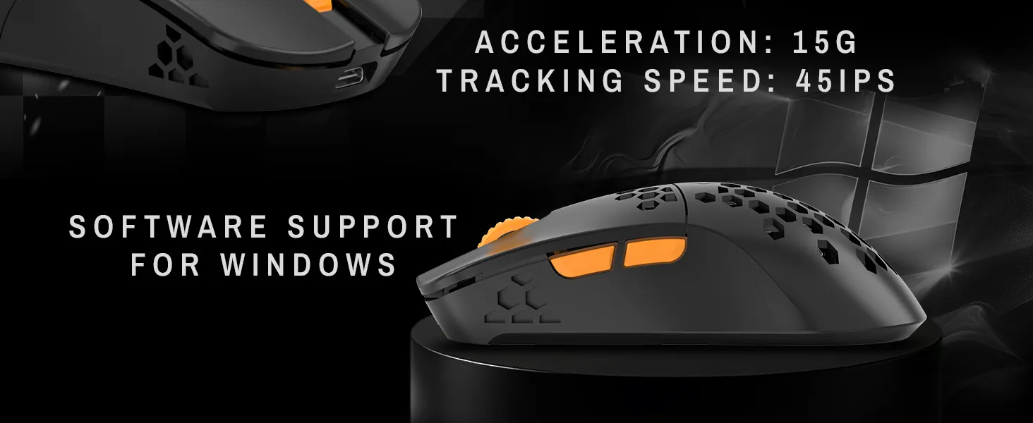 Cosmic Byte Umbra Tri-Mode Wireless Gaming Mouse (Black) overview 7