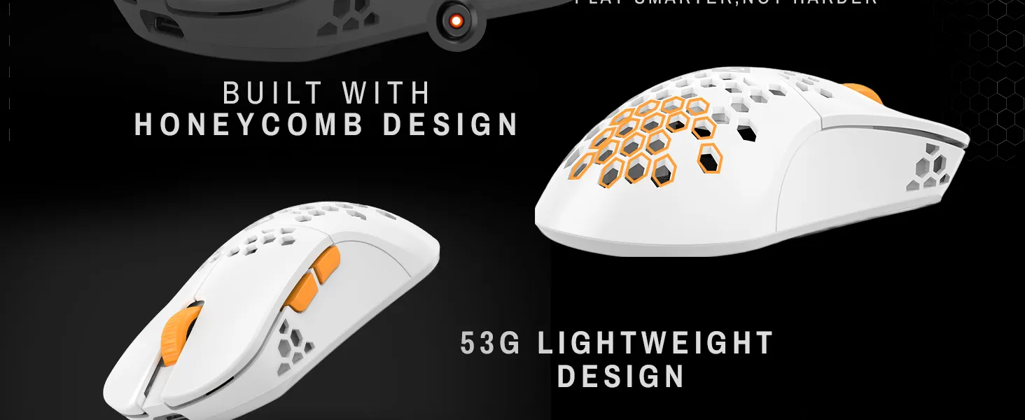 Cosmic Byte Umbra Tri-Mode Wireless Gaming Mouse (White) overview 4