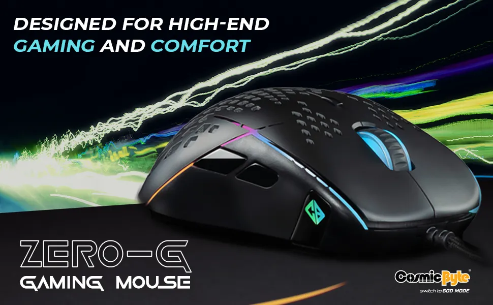 Cosmic Byte Zero-G Lightweight RGB 12400 DPI Gaming Mouse with PIXART 3327 Sensor, Ascended Cord, Software overview 1