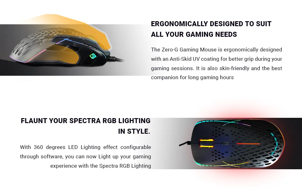 Cosmic Byte Zero-G Lightweight RGB 12400 DPI Gaming Mouse with PIXART 3327 Sensor, Ascended Cord, Software overview 3