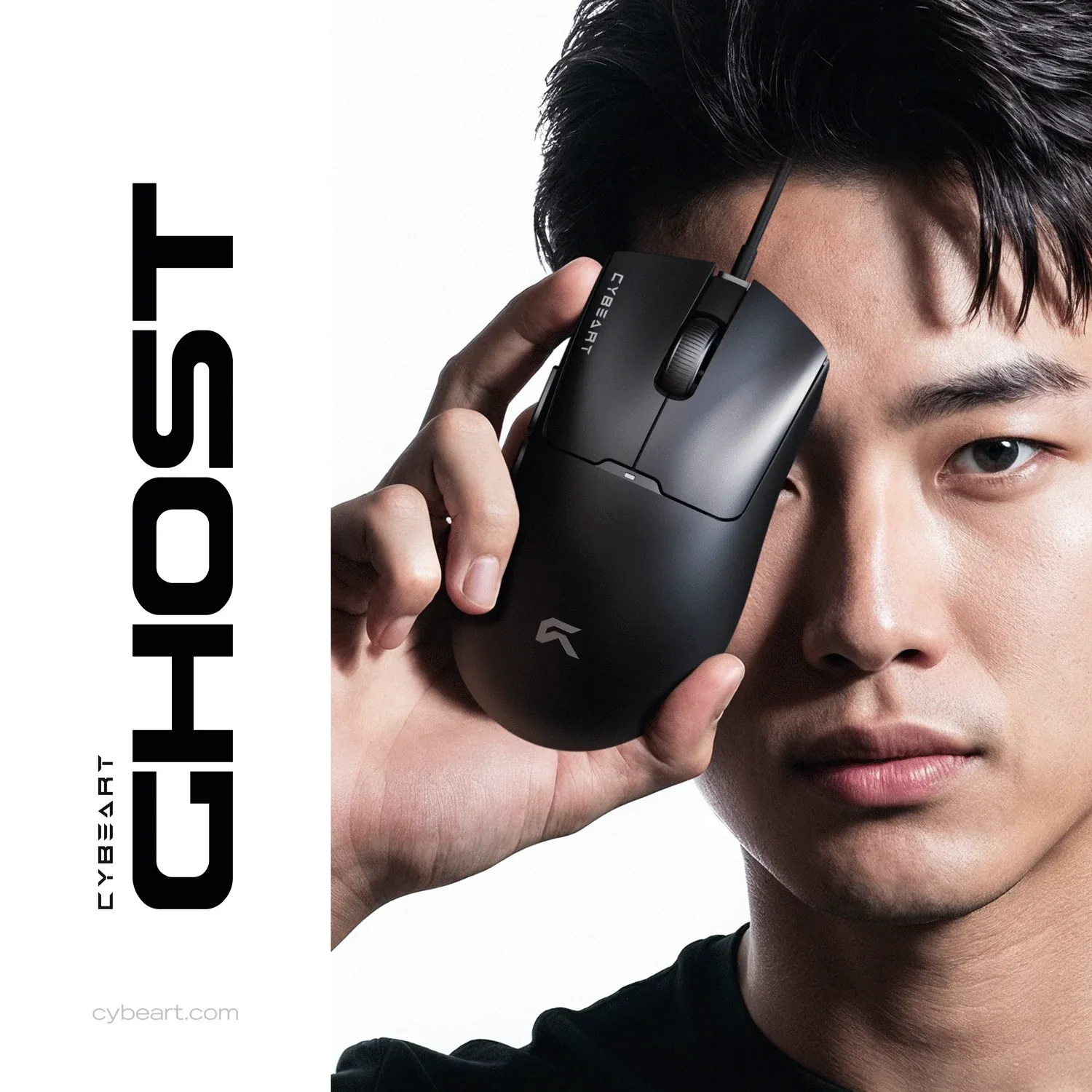 Cybeart Ghost - 49g Ultra-light Wired Gaming Mouse - Black overview 1