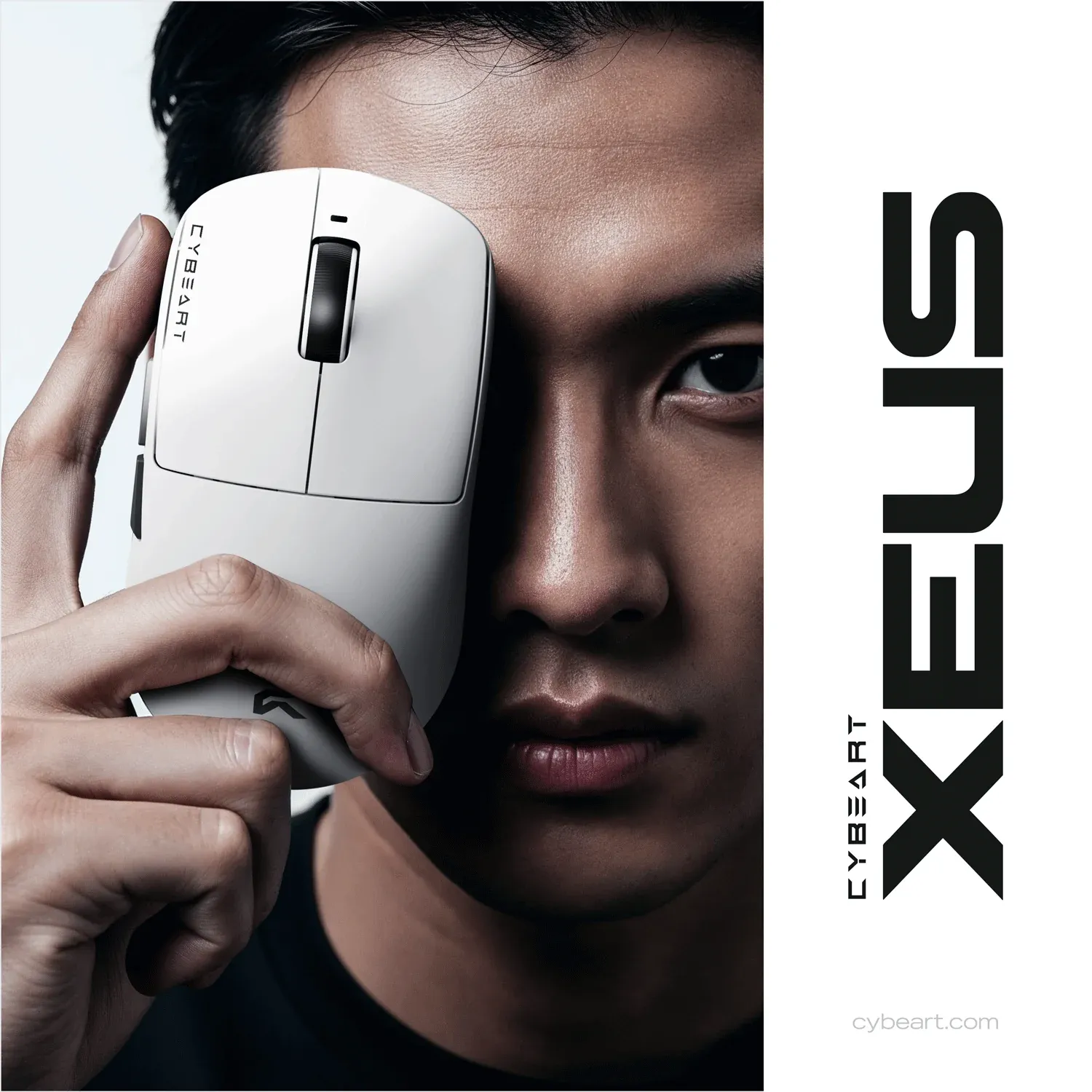 Cybeart Xeus - 8K 39g Ultra-light Tri-Mode Wireless Gaming Mouse - White overview 1