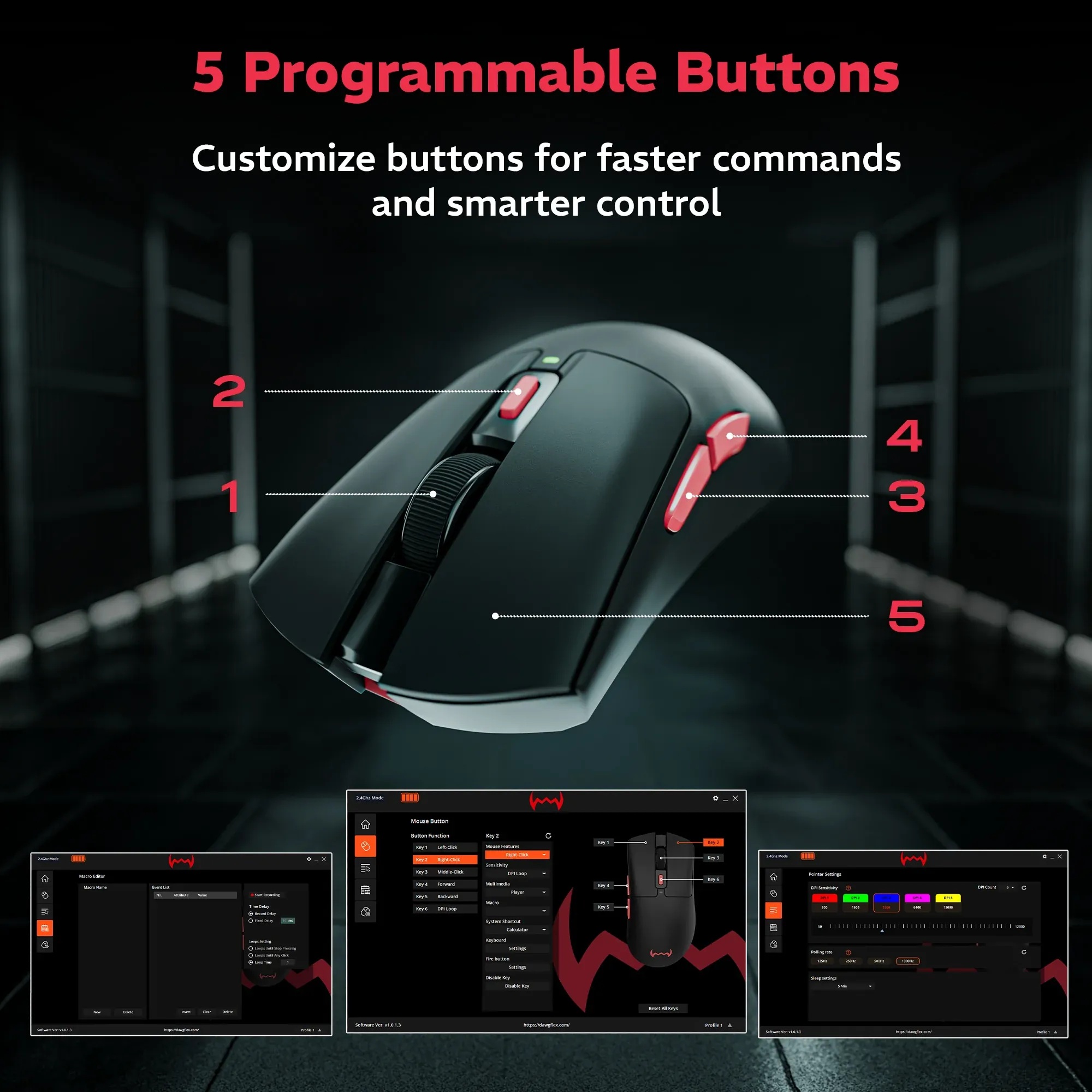 Dawg Slay 50 Wireless Gaming Mouse overview 5