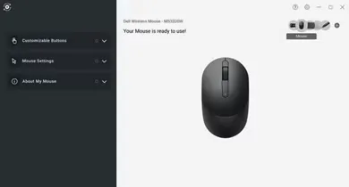 Dell MS3320W Wireless Mouse Midnight Green overview 4