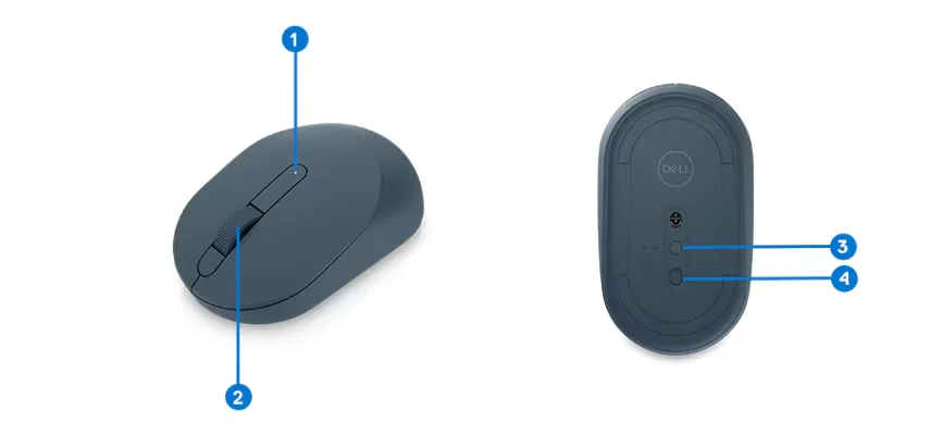 Dell MS3320W Wireless Mouse Midnight Green overview 5