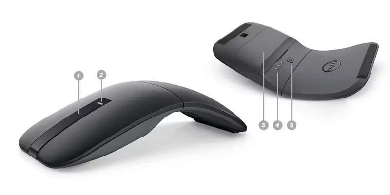 Dell MS700 Bluetooth Travel Mouse (Black) overview 6