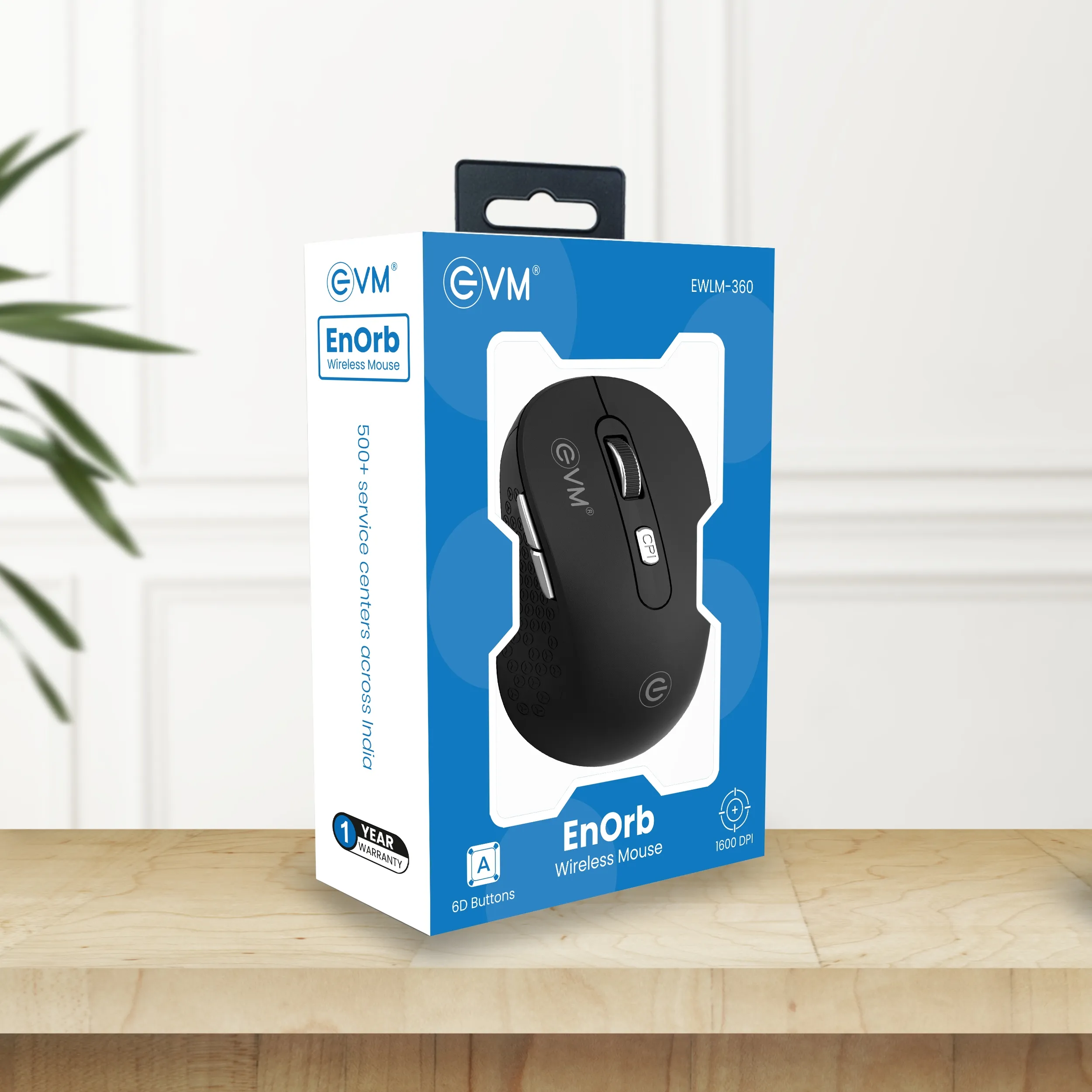 EVM Enorb EWLM-360 Wireless Mouse (Black) overview 4