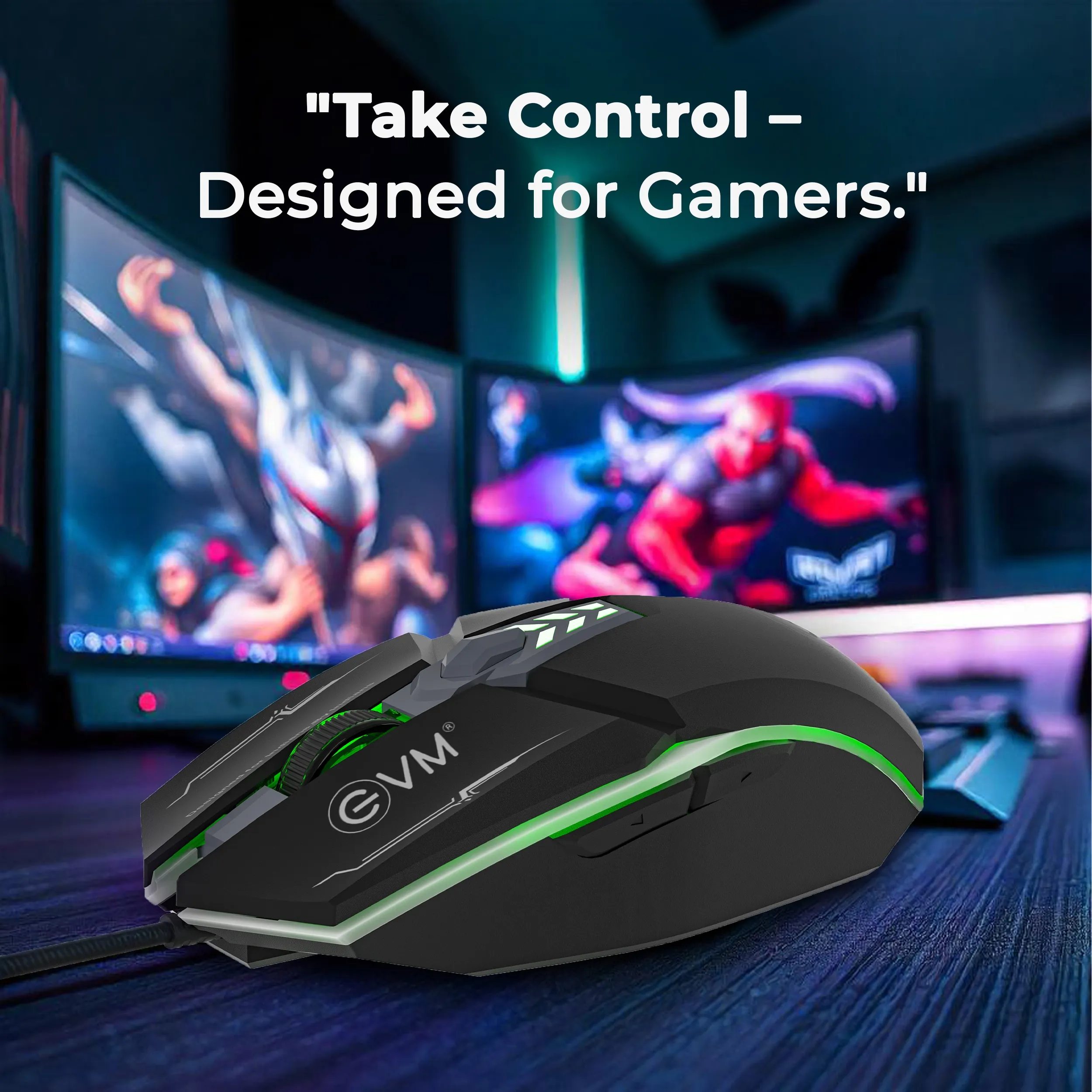 EVM M06063 Wired Gaming Mouse (Black) overview 2