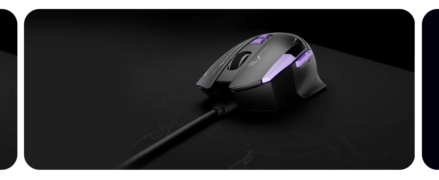 EvoFox Banshee 3-Mode Wireless Gaming Mouse - (White) overview 7