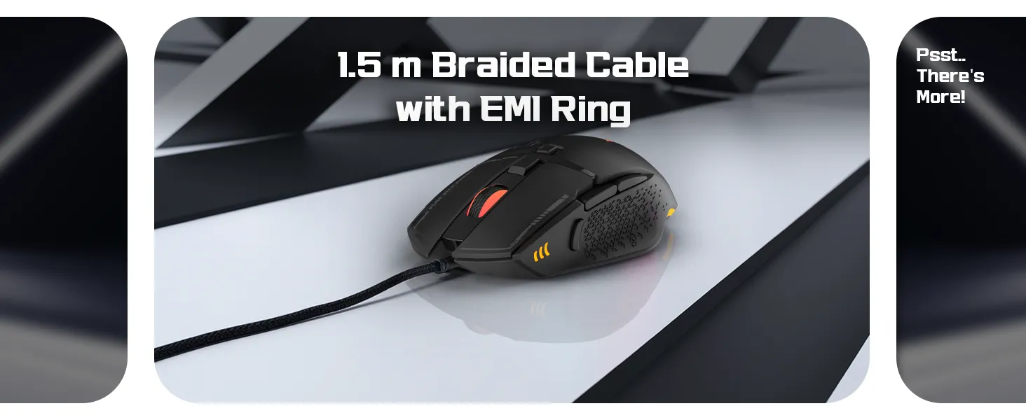 EvoFox Phantom 2 Programmable Wired Gaming Mouse - (Black) overview 7