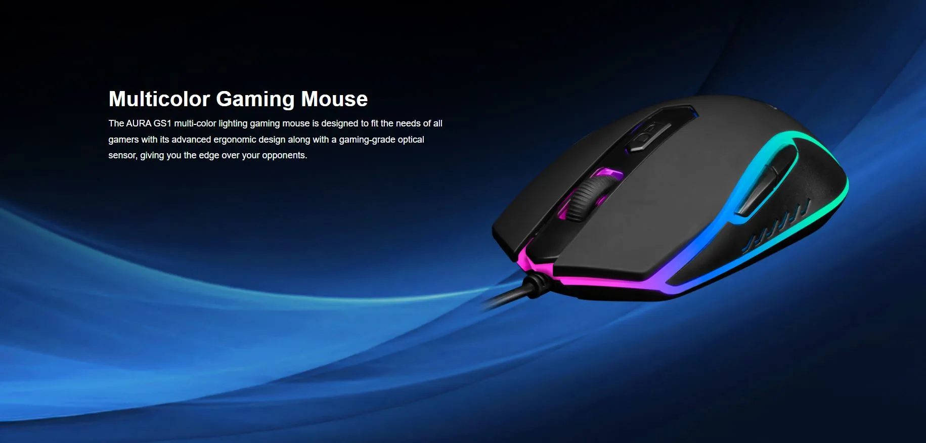 GAMDIAS AURA GS1 Gaming Mouse overview 1