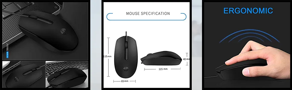 HP M10 Wired Mouse overview 5