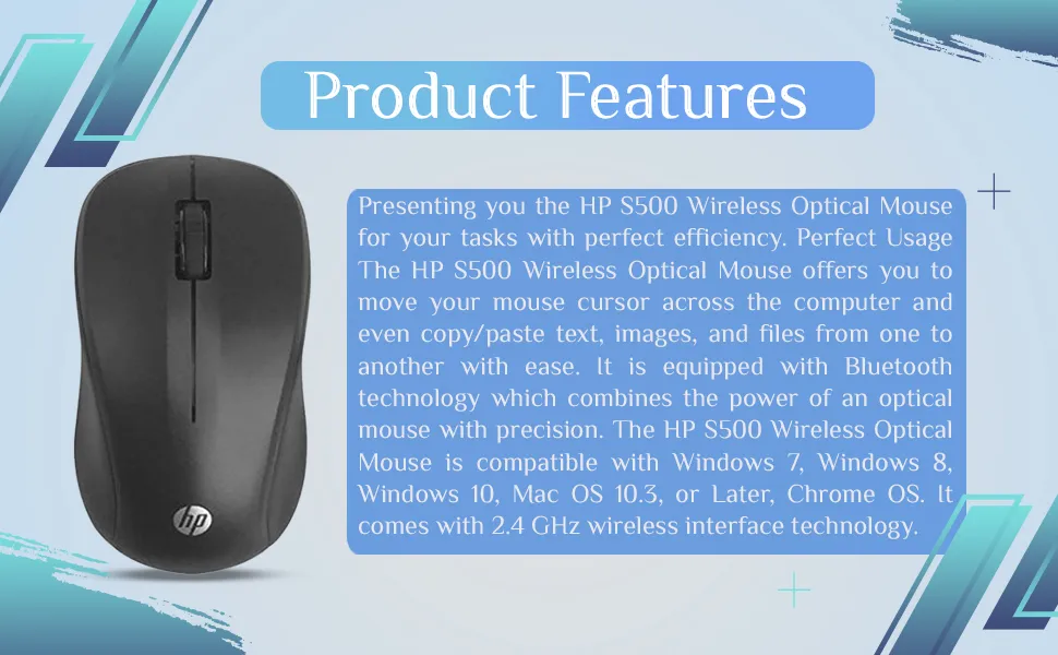 HP S500 Wireless Mouse overview 2