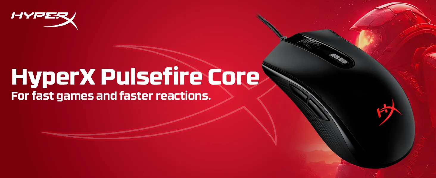 HyperX Pulsefire Core Gaming Mouse Black (4P4F8AA) overview 1
