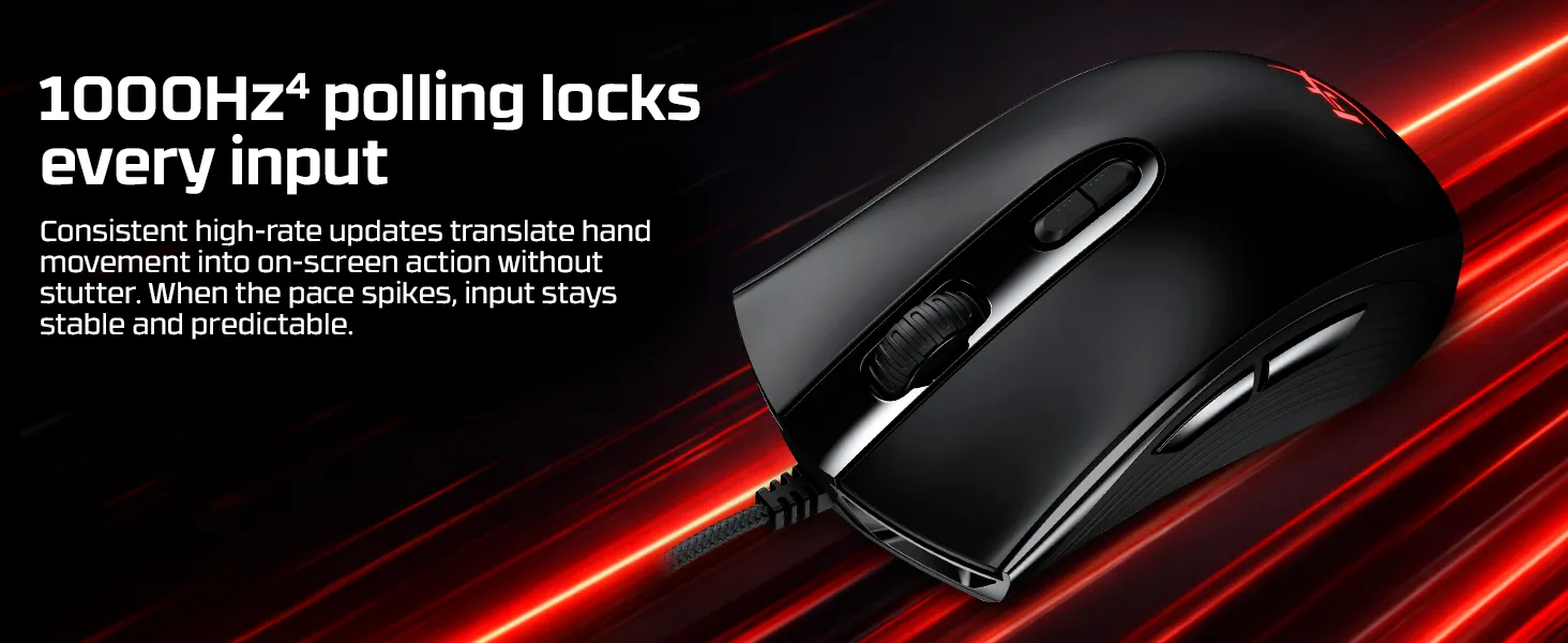 HyperX Pulsefire Core Gaming Mouse Black (4P4F8AA) overview 3