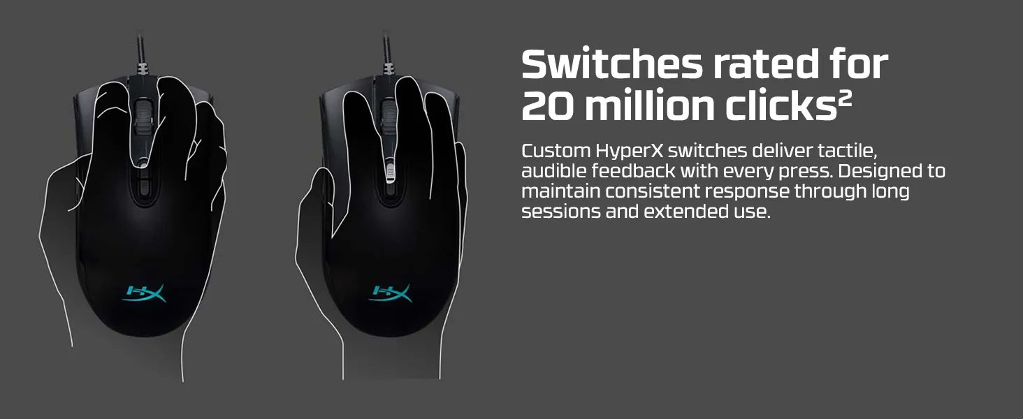 HyperX Pulsefire Core Gaming Mouse Black (4P4F8AA) overview 4