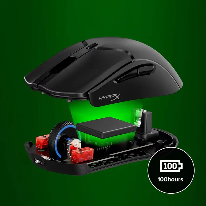 HyperX Pulsefire Haste 2 Mini Wireless Gaming Mouse (Black) overview 3
