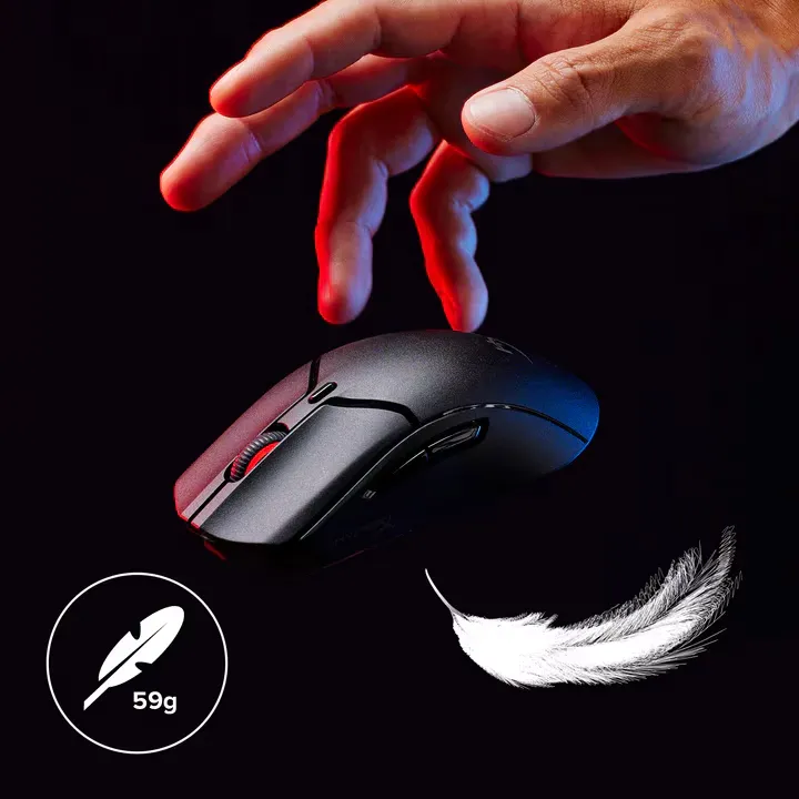 HyperX Pulsefire Haste 2 Mini Wireless Gaming Mouse (Black) overview 5