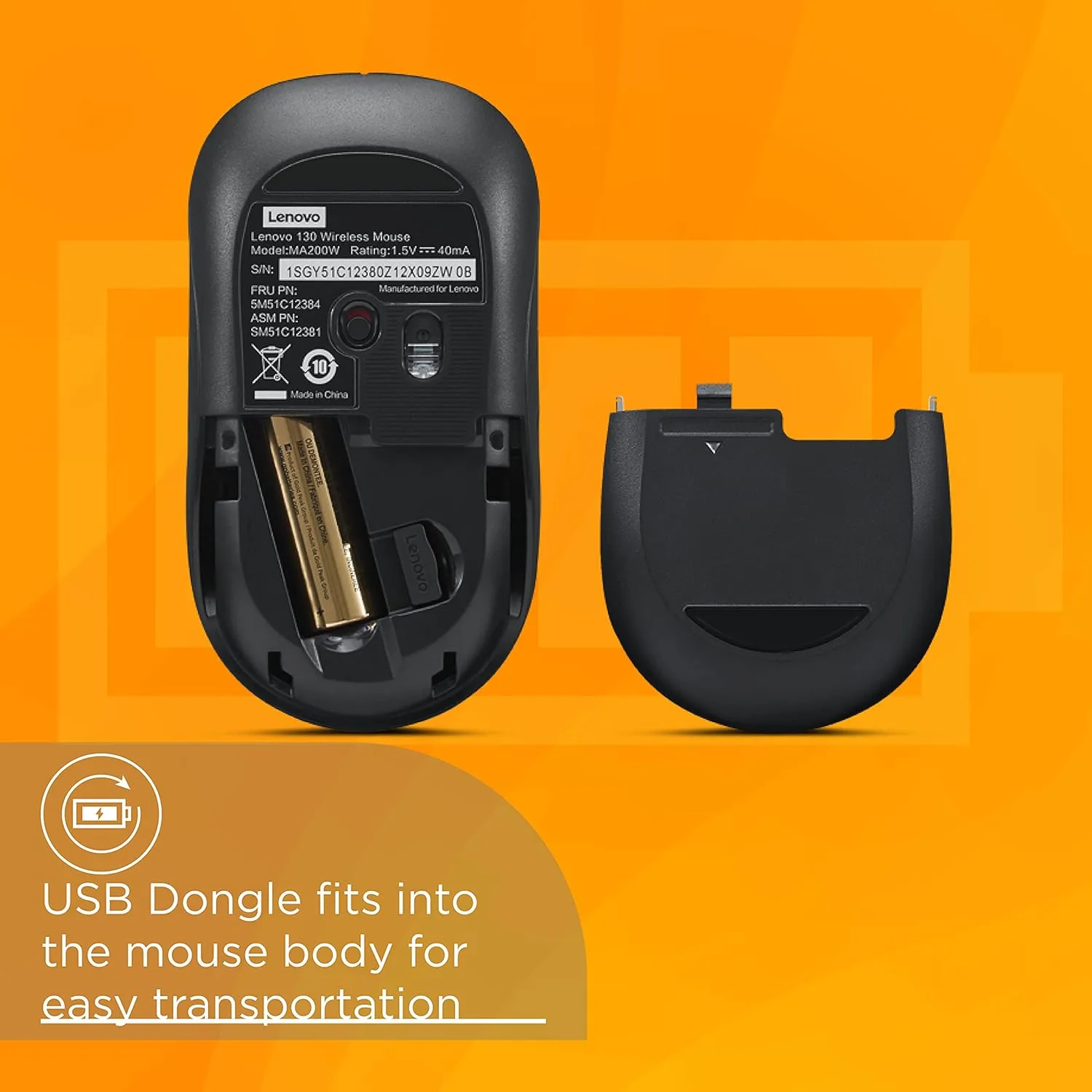 Lenovo 130 Wireless Compact Mouse overview 4