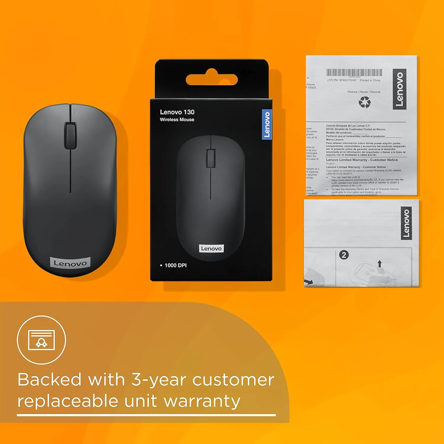 Lenovo 130 Wireless Compact Mouse overview 5